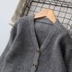 thumbnail image 5 of Cowsor Unisex Boys Girls Cardigans Sweater V-Neck Long Sleeve School Uniforms Button Knit Tops, 5 of 7