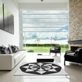thumbnail image 6 of Ahgly Company Indoor Rectangle Patterned Dark Gray Black Area Rugs, 8' x 10', 6 of 6