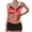 Hot Pink-12, variant on Lopeceal Women Plus Size Halter Bikini 2 Piece Color Block Striped Cross Push Up Swimsuit And Tummy Control Shorts Fashion Sexy