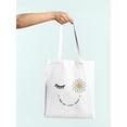 thumbnail image 3 of Smartprints Always Keep Positive Attitude Tote Bag - Image by Shutterstock, One Size Cotton Canvas Tote Bag, 3 of 4