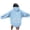 Light Blue, variant on NinXxx Women's Sunset Beach Oversized Hoodie Beachy Sweatshirt Top Grey M