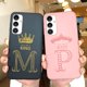 thumbnail image 2 of Funda de silicona A prueba de golpes para Samsung Galaxy A14 5G, carcasa de lujo con letras y corona, nueva Fivean unisex, 2 of 2