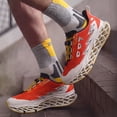 thumbnail image 5 of Men's Lightweight Trail Running Shoes, Breathable Mesh Athletic Sneakers with Honeycomb Cushion Sole for Outdoor Hiking and Casual Wear, 5 of 9