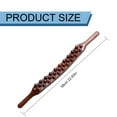 thumbnail image 3 of Guasha Wood Stick Tools Wooden Therapy Scraping Lymphatic Drainage Massager, Double Row 35 Beads Point Treatment Gua Sha Tools for Back Leg, Anti-Cellulite and Pain Relief,Gold,22.83", 3 of 8
