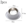 thumbnail image 2 of El color de Macaron inclinó el cuenco anti de la comida para gatos del resbalón de la alimentación sana de la boca oblicua 15° del sombrero anti de la hormiga, 2 of 5