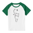 thumbnail image 1 of RXIRUCGD 2025 Vêtements d'Été pour Enfants Tout-Petits Garçons Filles Mode Mignon Col Rond Imprimé Manches Courtes Haut, 1 of 7