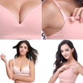 thumbnail image 2 of Seamless Clip Down Deep V Neck Push Up Nursing Bra Maternity Bras, 2 of 4