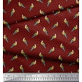 thumbnail image 3 of Soimoi Rayon Fabric Dot & Parrot Bird Fabric Prints by Yard 42 Inch Wide, 3 of 3