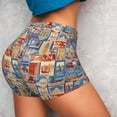 thumbnail image 4 of Fotbe Set Of Travel Vintage Shorts Sin Costuras – Shorts Deportivos de Cintura Alta para Mujer, Elásticos para Gimnasio, Yoga, Running o Ciclismo-Small, 4 of 8