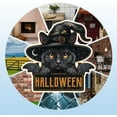 thumbnail image 4 of Halloween Black Cat Metal Tin Sign Halloween Vintage Tin Sign Wall Decor for Halloween Witchy Cat Bar Club Cafe Restaurant Home Gate Living Room DIY, 4 of 7
