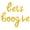 Gold, variant on Cursive Script Letter Balloons - LETS BOOGIE 16" Inch Alphabet Letters Foil Mylar Balloon Birthday Party Banner (Gold)