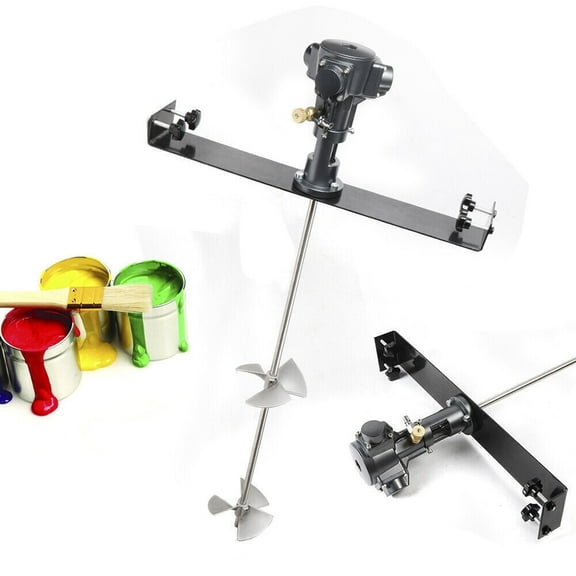 50 Gallon Tank Barrel Mixer 1/2HP Pneumatic Air Mix Clip Bracket Stainless Steel