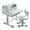 Blue, variant on ASKMZ Art Desk Study Table with Book Bucket and Cartoon Pattern 1 Set Dimensions 39.79" x 29.75" x 19.11"