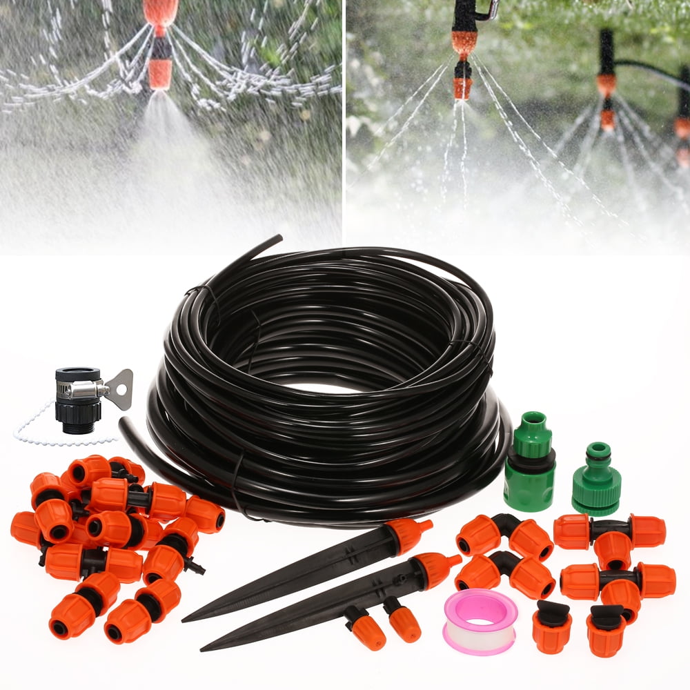 Garden Drip Irrigation System 10 Pcs Sprayer & Dripper Kit 25 Meters