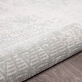 thumbnail image 5 of LR Home Martha Elryn Gray/Cream Contemporary Geometric Polyester Area Rug, 5'3" x 7'3", 5 of 6