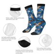 thumbnail image 3 of Bingfone Compression Socks for Women and Men Long Socks for Running Athletic Cycling Nurse- Hawaiian Style, 3 of 6