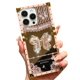 thumbnail image 1 of Funda compatible con iPhone de 16 a 6,1 pulgadas con purpurina de lujo, diseño de mariposa, plegable, con soporte, suave, con efecto espejo de policarbonato, antideslizante, para mujeres y niñas, 1 of 6