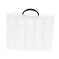 thumbnail image 4 of HINTRMENT Clothes Organizing Box Three Layer Socks Organizer Box White Plastic 1Pack 9.9X7In, 4 of 8