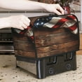 thumbnail image 7 of Kdxio Rustic American Flag Wood Print Toaster Cover Bread Machine Cover Fits for Most Standard 2 Slice Toasters,Keep Toaster Free From Dust And Fingerprint Oven Dustproof Cover, 7 of 7