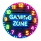 thumbnail image 2 of Reloj de pared para sala de juegos, decoración para sala de juegos, números arábigos redondos, elegante y práctico. Diámetro 30CM, 2 of 9