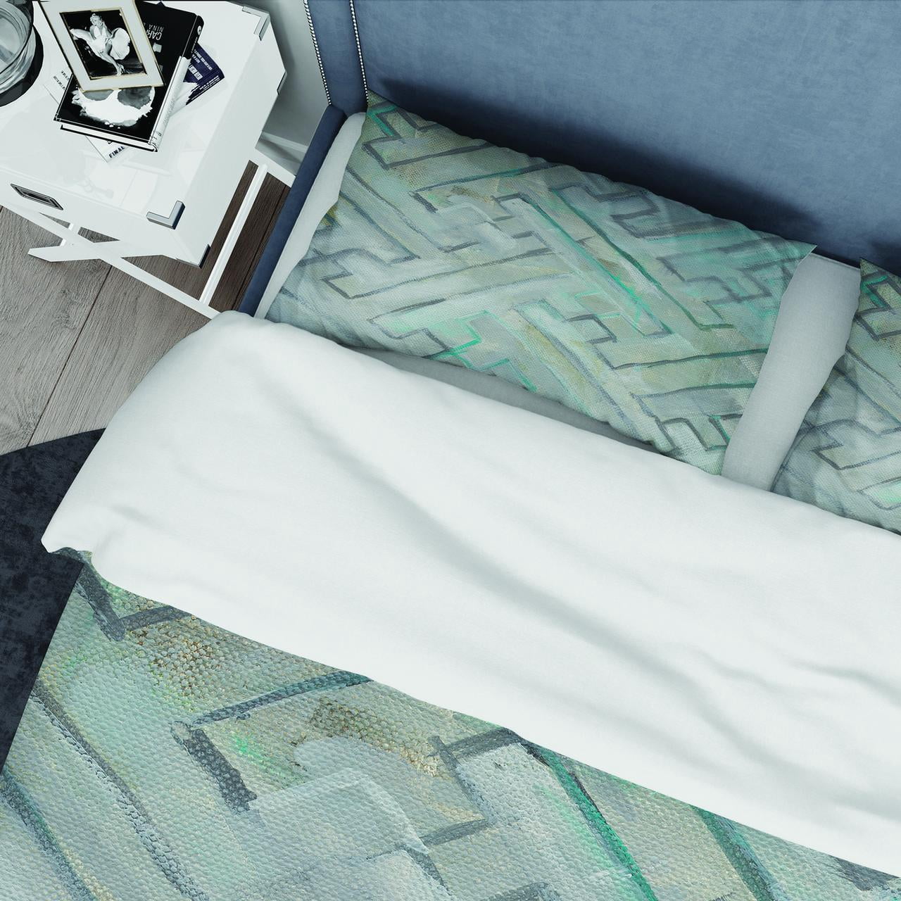 Designart 'Lost in Geometric Element' Geometric Duvet Cover Set