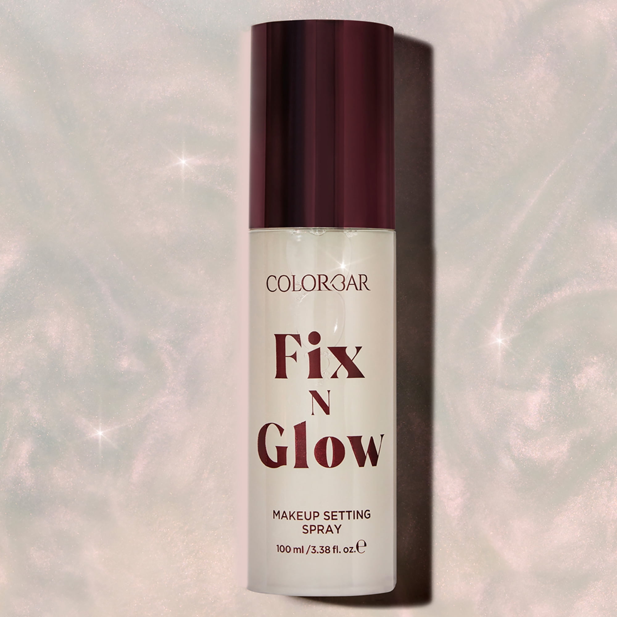 Colorbar Fix N Glow Spray, Makeup Setting Spray, 001 Magic Potion, 3.4 oz