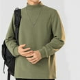 thumbnail image 6 of fatyb Mens Thermal Mock Neck Shirts Long Sleeve Warm Undershirts Soft Casual Lightweight Pullover Tops, 6 of 7