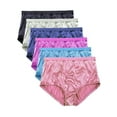 thumbnail image 1 of Barbra Women's Panties Full Coverage Satin Brief Small to Plus Sizes Multi-Pack, 1 of 10