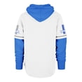 thumbnail image 3 of Men's-'47  White Detroit Lions Throwback Shortstop Pullover Hoodie, 3 of 3
