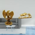 thumbnail image 2 of Estatua estatuilla escultura de resina adorno de escritorio con tallado de animales creativos para oficina hogar estantería sala de estar decoración, 2 of 8