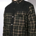 thumbnail image 5 of Men's Flannel Jacket Plaid Sherpa Lined Shirt Snap Button Warm Winter Coat with Pockets, 5 of 8