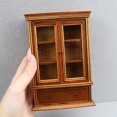 thumbnail image 2 of Mueble de almacenamiento vintage de 2 puertas para casas de muñecas en miniatura, 2 of 3