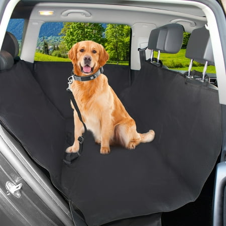 Waterproof Dog Car Seat Cover With 2 Car Door Covers Seatbelt