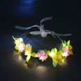 thumbnail image 1 of Tutú de hada con luz de mariposa para niña, falda LED, corona de flores brillantes, diadema, regalo de cumpleaños de Halloween, disfraz de fiesta de lujo, 1 of 4