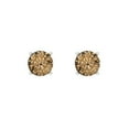 thumbnail image 3 of 0.5 Ct Round Cut Studs Champagne Crystal 18K White Solid Gold Everyday Dainty Earrings Screw Back, 3 of 7