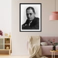 thumbnail image 3 of Historic Framed Print, [Ira Gershwin, head-and-shoulders portrait, facing left], 17-7/8" x 21-7/8", 3 of 9