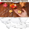 thumbnail image 2 of 300 Pcs Mini Appetizer Plates with Spoons Forks Disposable Mini Dessert Plates Plastic Appetizer Bowls Tiny Individual Serving Trays for Party(Clear,Classic), 2 of 3