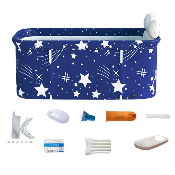 Cubo De Bañera Portátil Plegable Para Adultos Y Niños, Bañera De Spa De Belleza, Cubo De Baño Plegable Guardurnaity CE007762-03