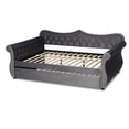 thumbnail image 4 of Bowery Hill Traditional Velvet Crystal Tufted Full Daybed with Trundle in Gray, 4 of 13