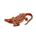 thumbnail image 5 of Crocodiles Shaped Jewelry Box With Secure Lock Portable Storage for Earrings Necklaces Rings Alloy Craftsmanship, 5 of 7