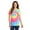Neon Rainbow, variant on mpany Ladies Tie-Dye V-Neck Tee