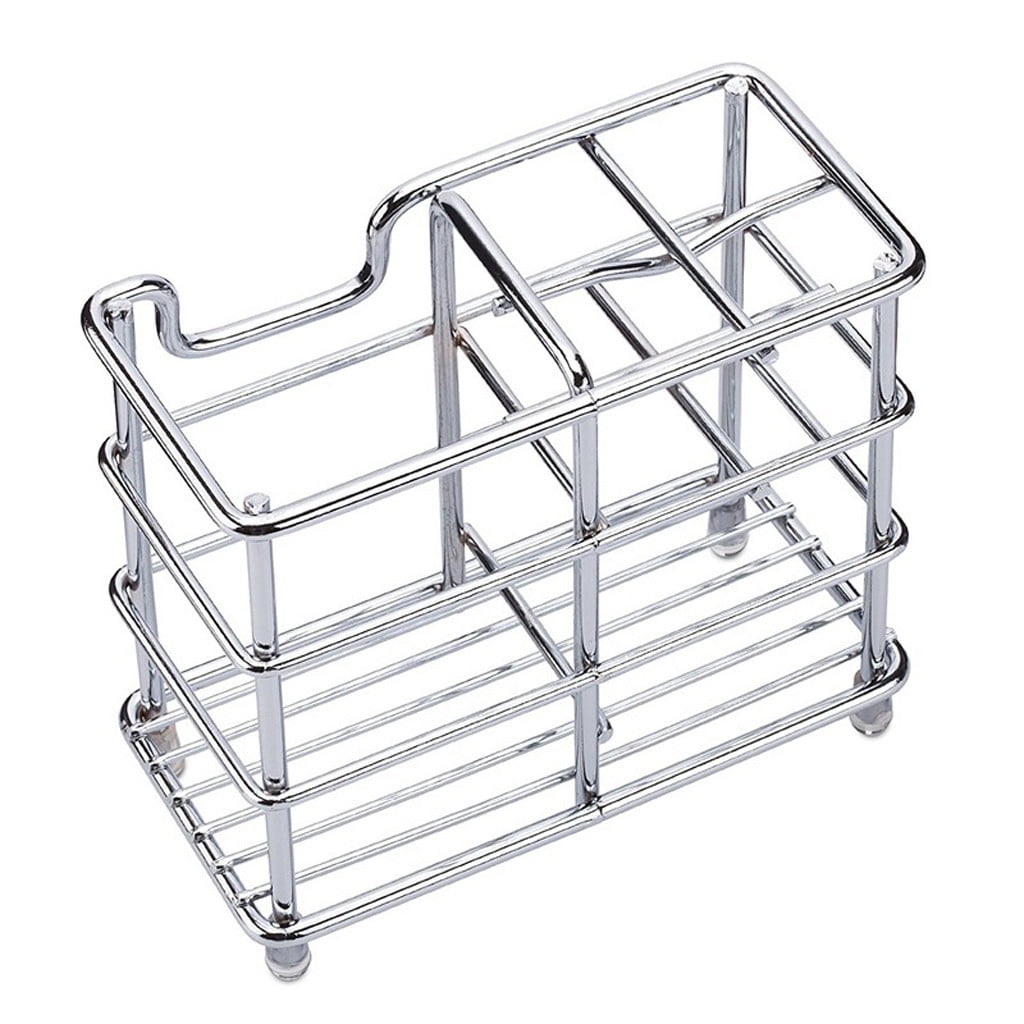 Stainless Bathroom Toothbrush Holder Organizer Toothpaste Holder Stand Vertical