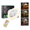 thumbnail image 2 of Ventilador de Techo Silencioso 5 Aspas con Luz LED Regulable y Control Remoto – Blanco CM-TOP, 2 of 4