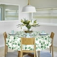 thumbnail image 5 of Nanqianyi Eucalyptus Leaves Tablecloth Round 60 inch, Waterproof Fabric Table Cover for Kitchen Dinner Party, 5 of 9