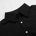 thumbnail image 7 of MNCEKFOD 2025 Mens Shirt Loose Fit Trendy Casual Comfortable Button Down Shirts Long Sleeve Relaxed Fit Mens Tops Black L, 7 of 7