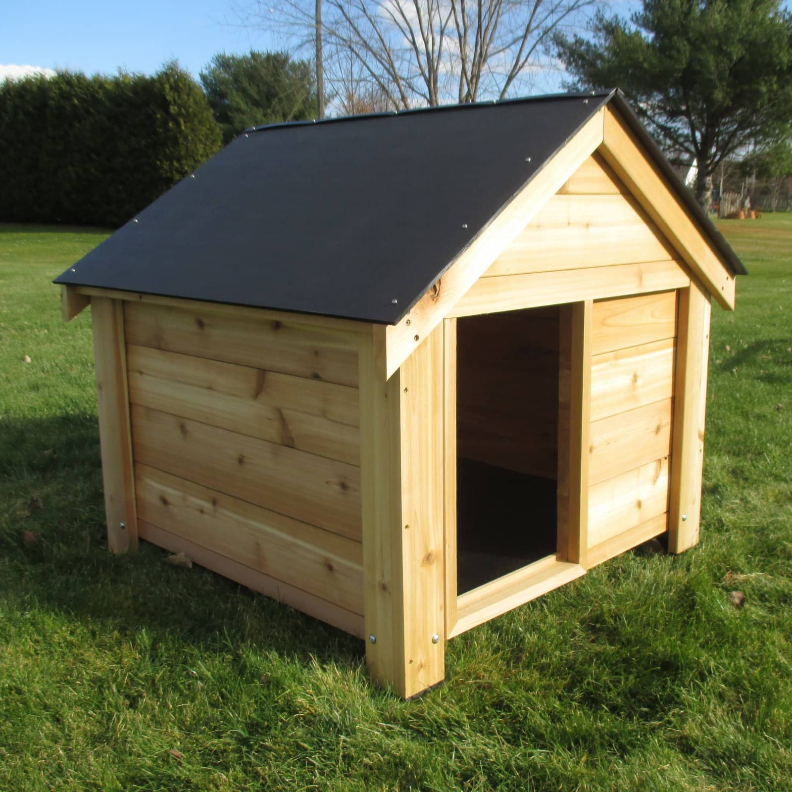 cedar wood dog house