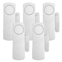 GJX 5Pcs ABS Door Alarms When Opened, Mounts with Double-Sided Adhesive, Simple and Quick Window Alarms, For Renters & Travel Convenience 0.36 x 0.13 x 0.09 in Door Alarm, White