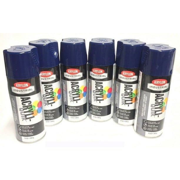 Krylon K01901A076 PACK AcryliQuik REGAL BLUE Acrylic Lacquer Paint Recoat Interior
