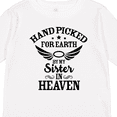 thumbnail image 4 of Inktastic Handpicked for Earth by My Sister in Heaven with Angel Wings Boys or Girls Long Sleeve Toddler T-Shirt, 4 of 5