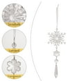 thumbnail image 4 of Taotanxi Crystal Christmas Tree Ornaments Decorations Set- 6Pcs Snowflake Icicle Crystal Hanging Ornaments for Christmas Tree Winter Wonderland Frozen Birthday Wedding Home Party Decor, 4 of 7